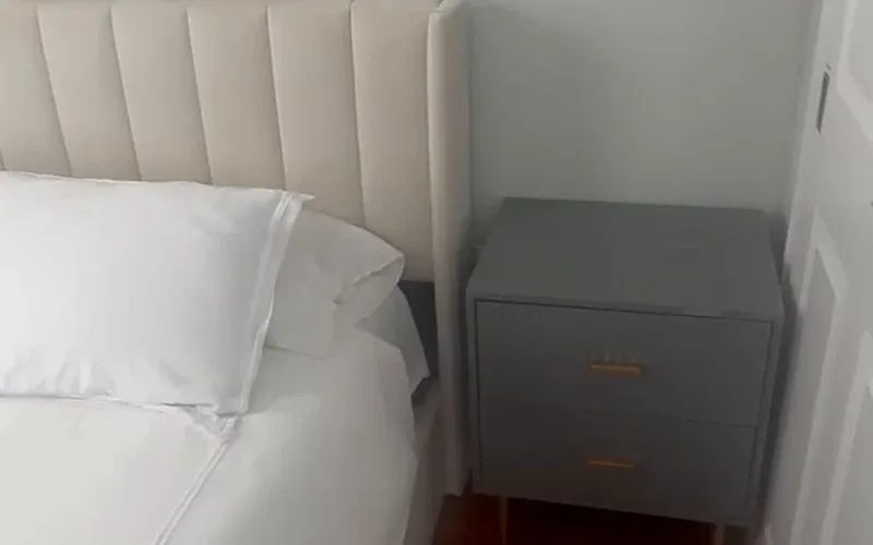 Freshly made bed after recurring cleaning