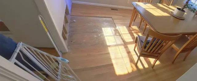 Windham basement after water damage, before reconstruction