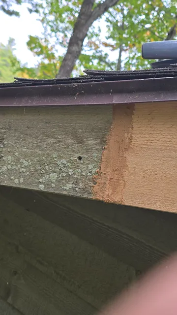 Fascia board joint sealed