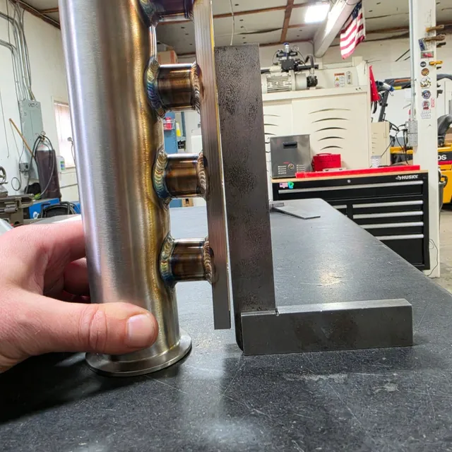 SWIPE OVER to see the difference a simple change in your welding sequence can do. Controlling your heat is one thing, but it's good to know how to direct it also. Final machining will bring the flange into the called out tolerance.