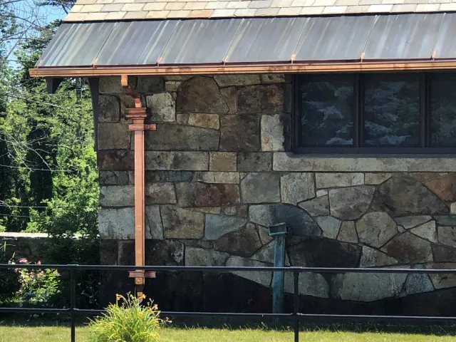 Black Gutter on the Roof – Jaffrey, NH – Rainflow, Inc.