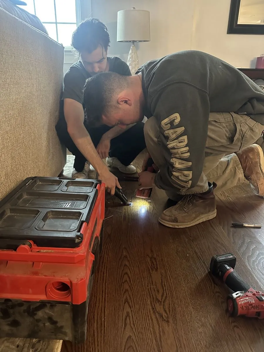 Kilroy Electrical electricians at work in a Norfolk County home