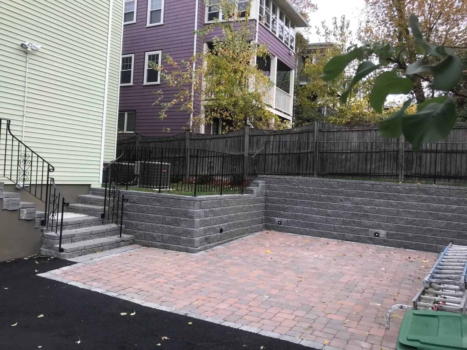 Brick walkway