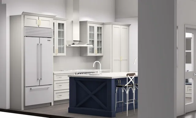 A remodeled white kitchen