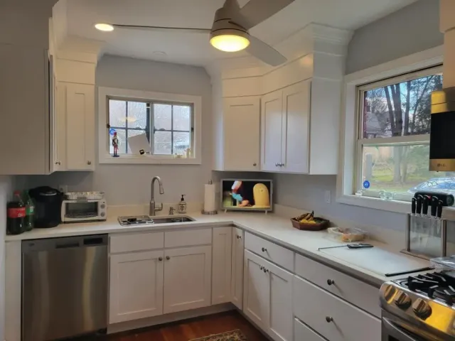 White Shaker Kitchen Remodel - Westfield Builders LLC Springfield