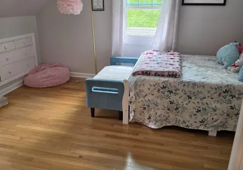 A Deep-Cleaned Girl's Bedroom in a home