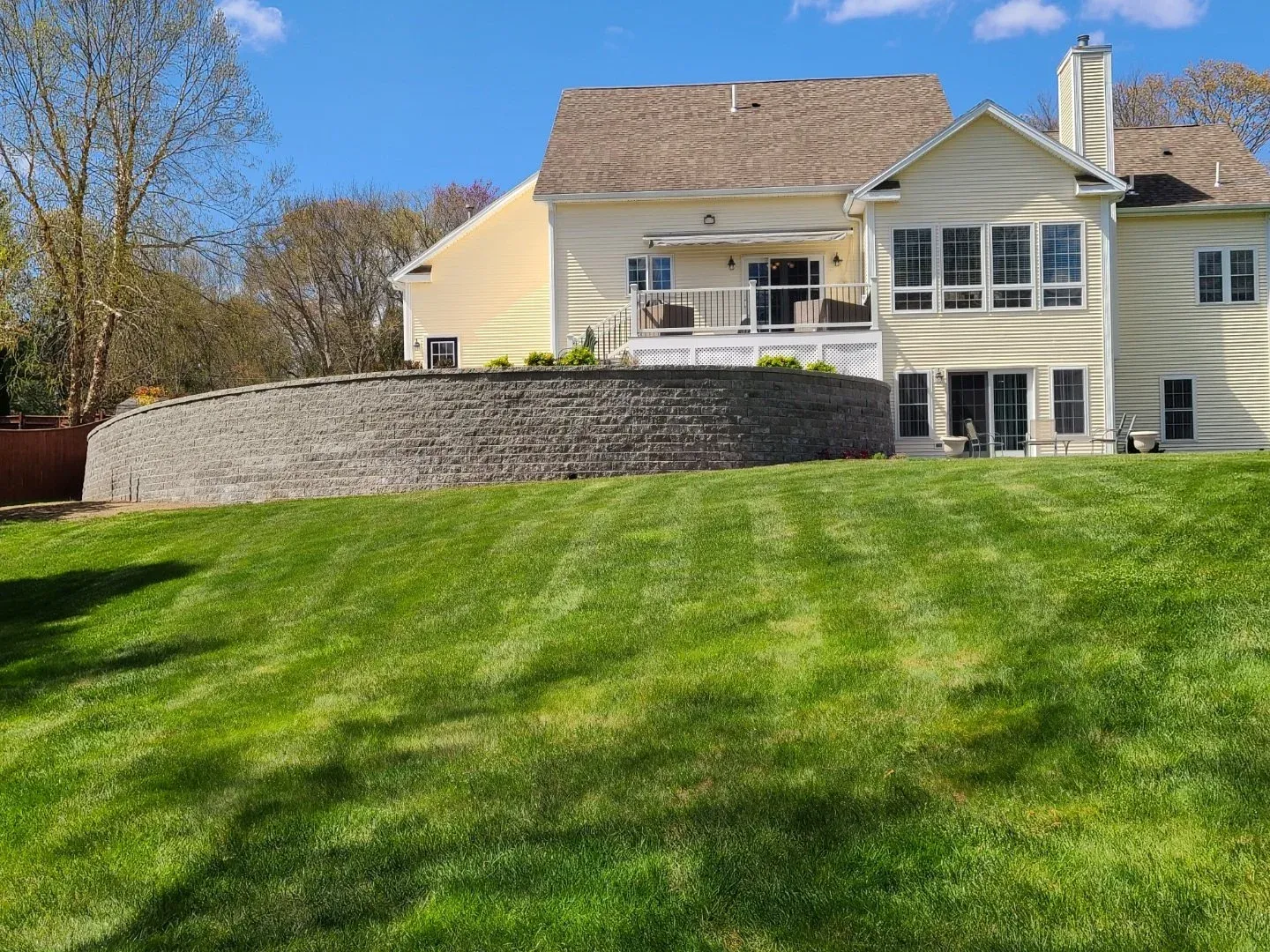 Lawn services & retaining wall in Rehoboth, MA