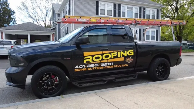 Ocean State Construction & Roofing branded truck