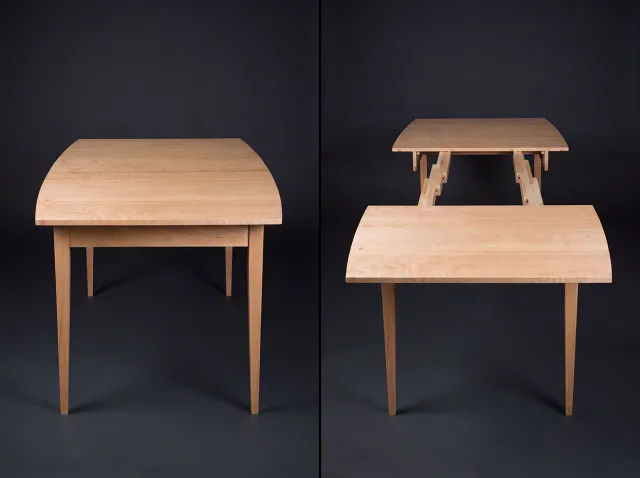 Expandable dining room table