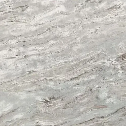 Close-up of a textured gray stone surface with natural veining patterns.