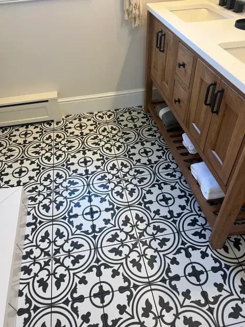 Bathroom, cabinets