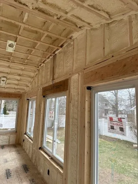 work photo from sprayfoamofcapecod.com
