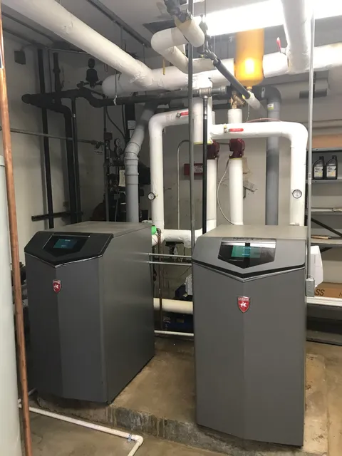 High efficiency gas boiler conversion
