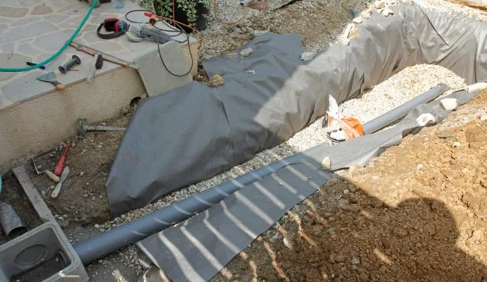 Drainage system installation