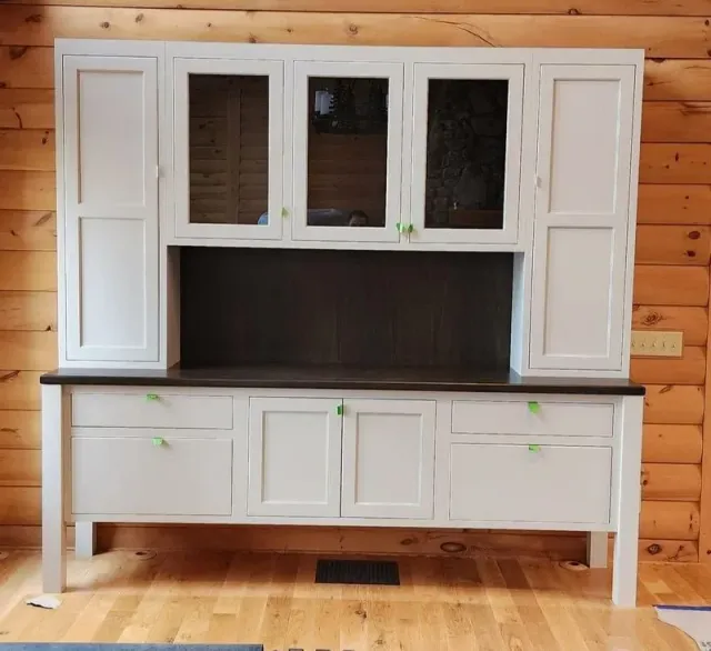 Custom hutch in cabin
