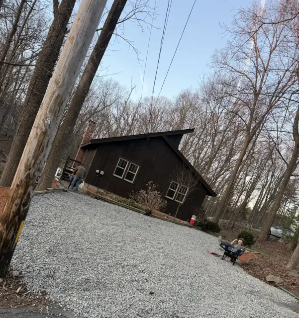Gravel driveway installation and grading in Grafton MA