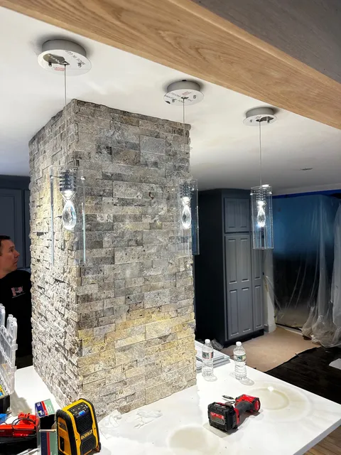 Interior finish and lighting detail
