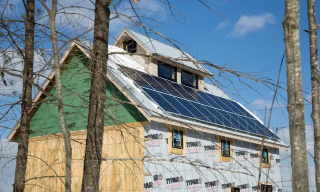 Eighteen Panel Solar Electric System in Limington