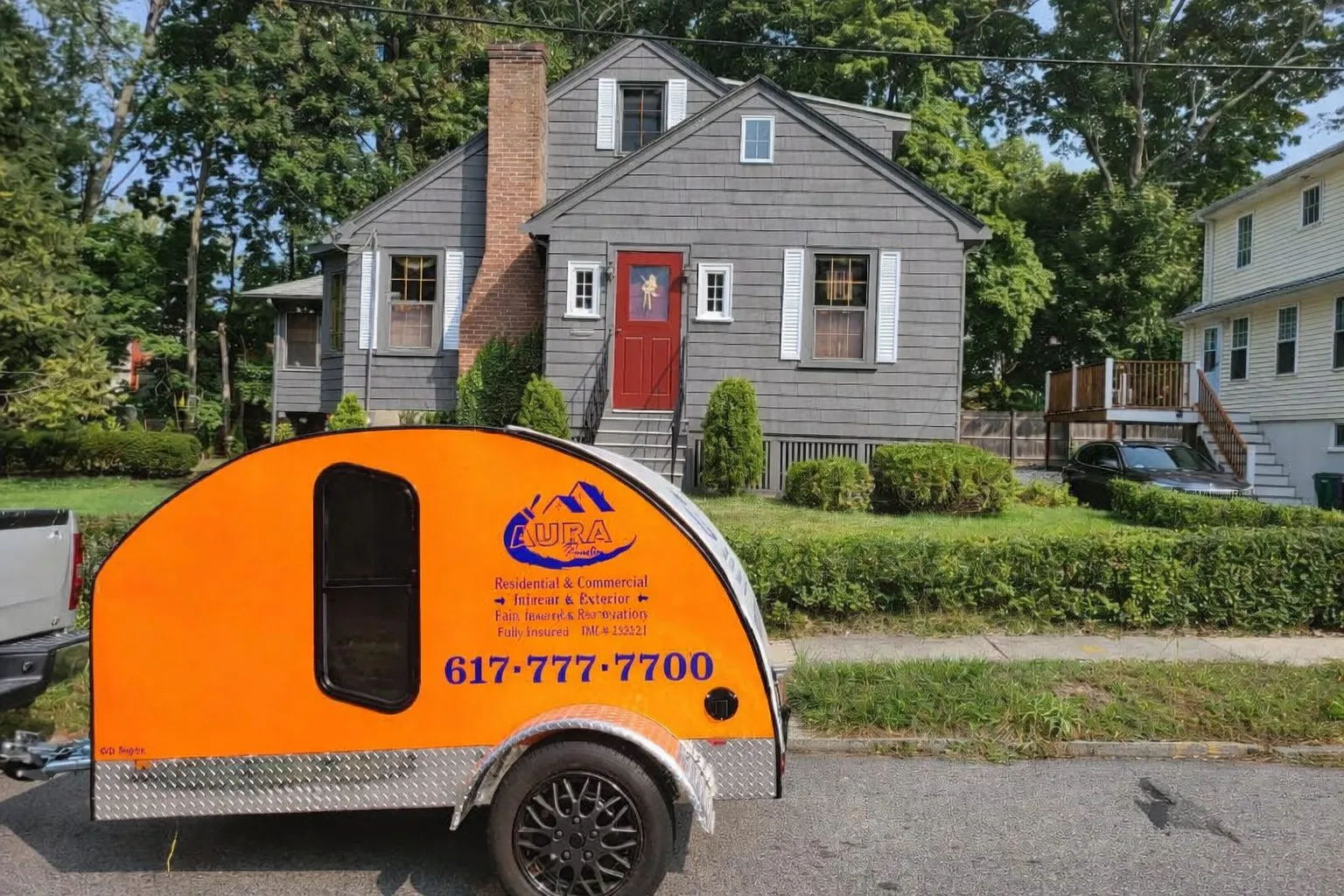 Aura Painting residential job — cape cod exterior painting Massachusetts