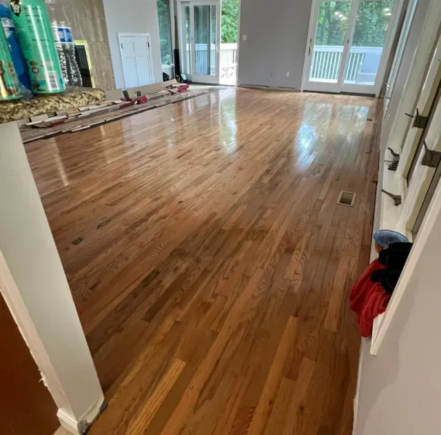 Hardwood floor installation project completed by Renjay Remodeling in Connecticut