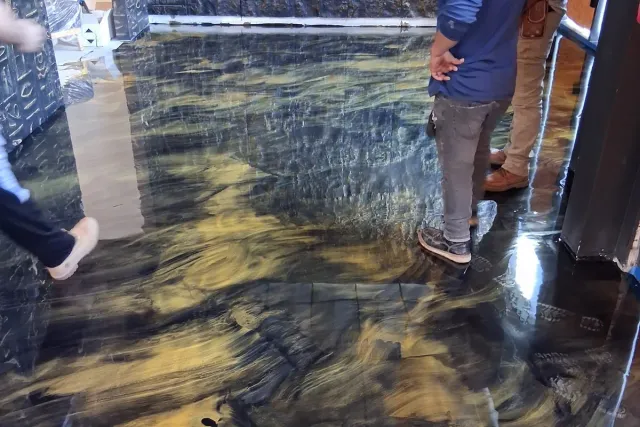 An Atlas epoxy floor