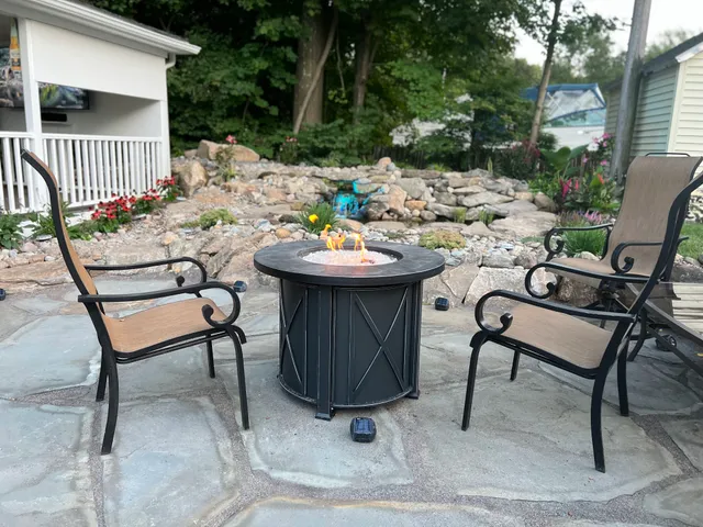 Affordable stump grinding LLC and Watergardens work photo