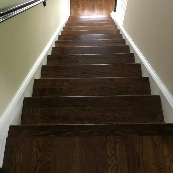 Hardwood stairs
