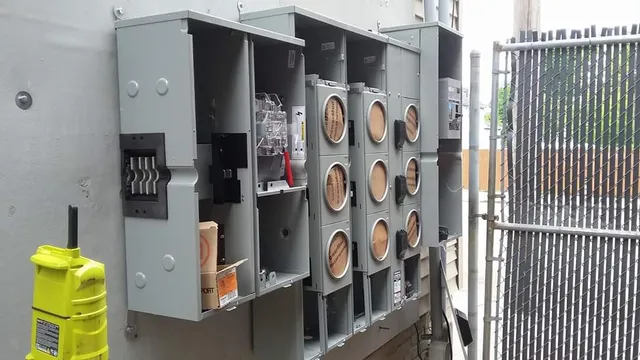 Multi-unit meter bank and disconnect installation