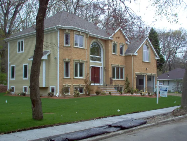 Brick and siding home exterior