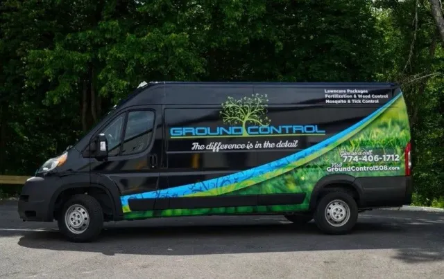 Black van with