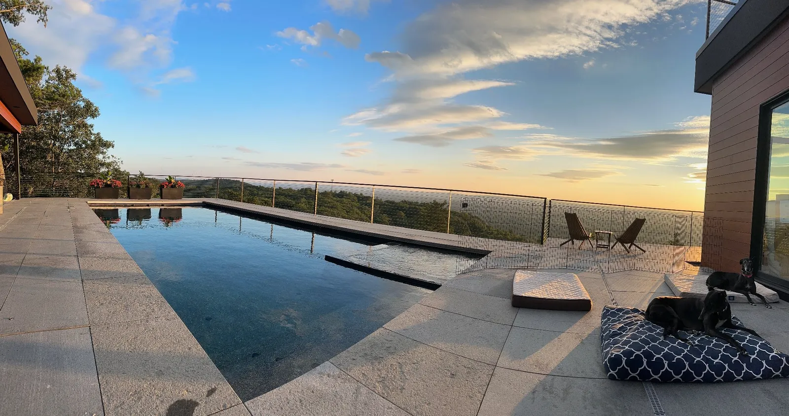 Customer luxury pool in Bloomfield, CT — serviced by Precision Aquatic Solutions