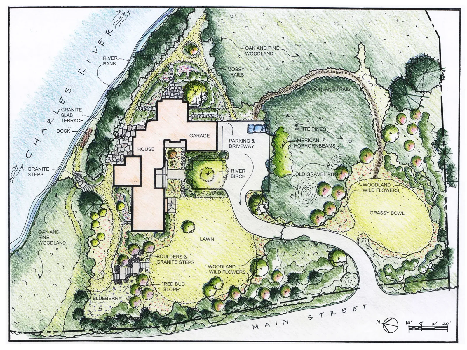 Landscape architects and designers Sherborn Massachusetts Phippsburg Maine