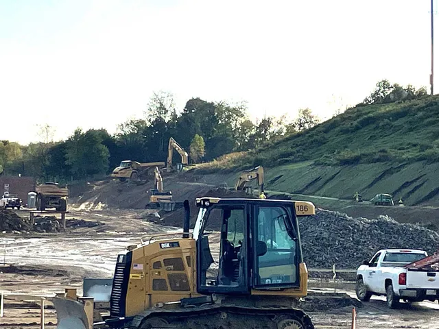Site work at David Prouty High School