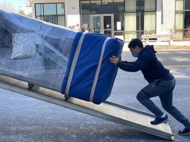 Efficient Moving Services team completing a residential move