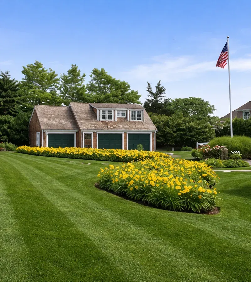 A summer garden filled with daylilies