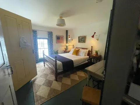 Cozy clean bedroom with double bed — Airbnb turnover cleaning Raymond Maine