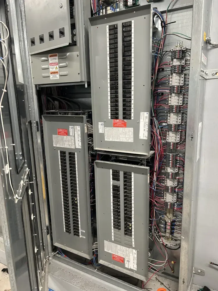 A intense commercial panel while on a EMS lighting maintenance call in Walpole MA