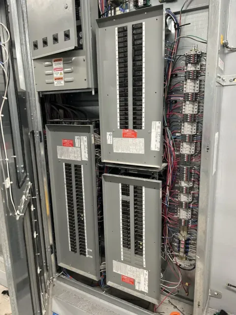 A intense commercial panel while on a EMS lighting maintenance call in Walpole MA