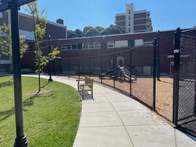 Commercial fencing at St. Mary's High School, Lynn MA