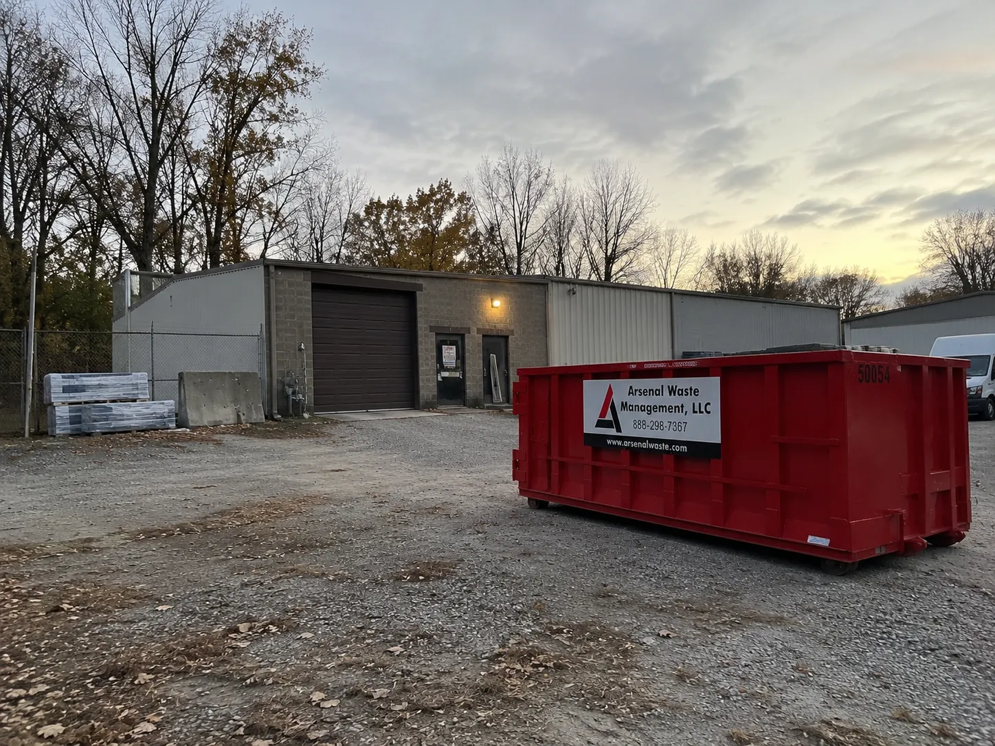 20 yard commercial roll-off dumpster property turnover in Salem NH - Arsenal Waste Management