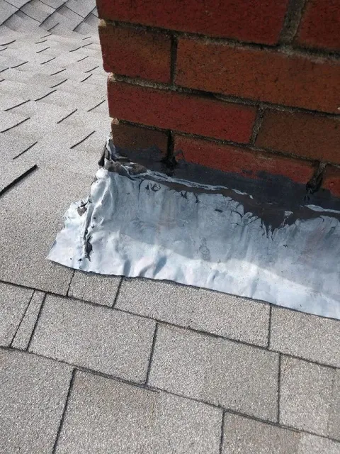 Damaged chimney