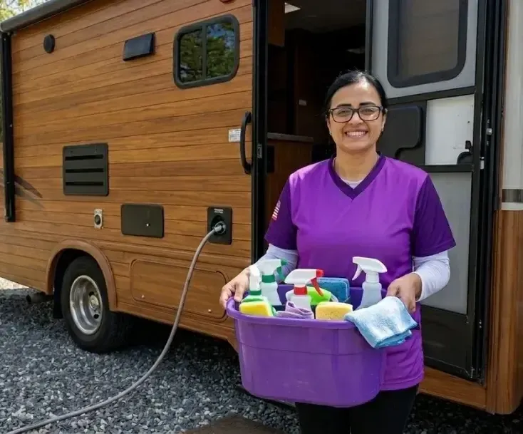 Motorhome cleaning by Deise’s House Cleaning Service as part of House Cleaning Services in Massachusetts