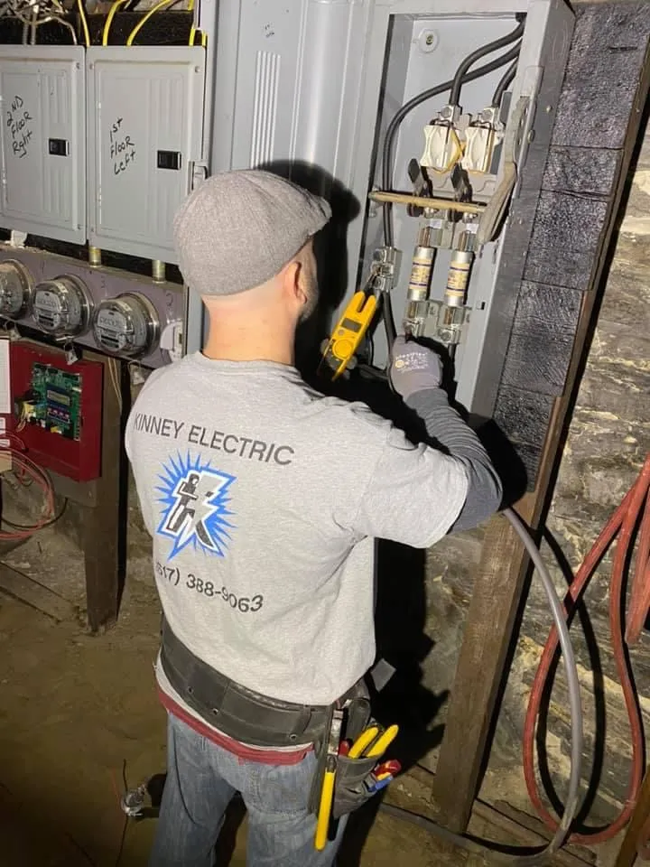 Testing a fused service switch in a multi-meter basement