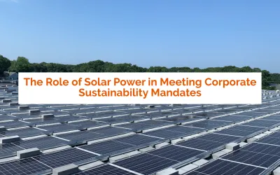The Role of Solar Power in Meeting Corporate Sustainability Mandates