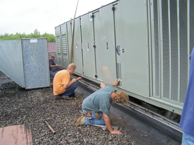 work photo from brouillettehvacinc.com