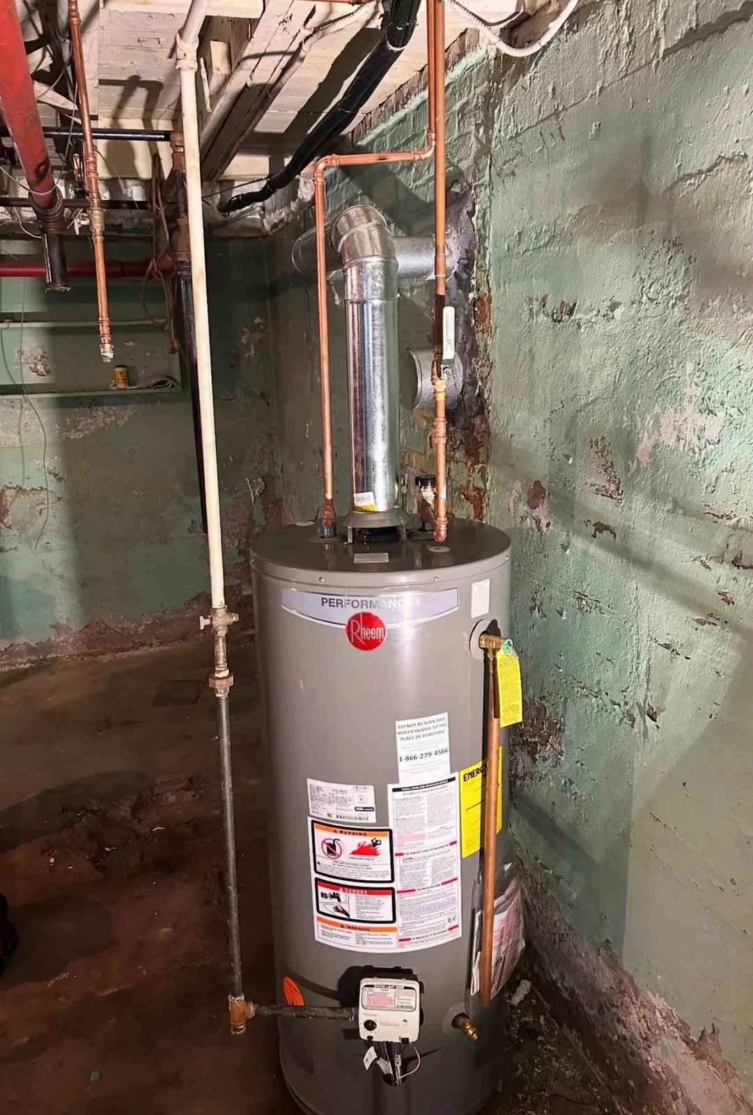 Brick Cellar Water Heater — photo 1