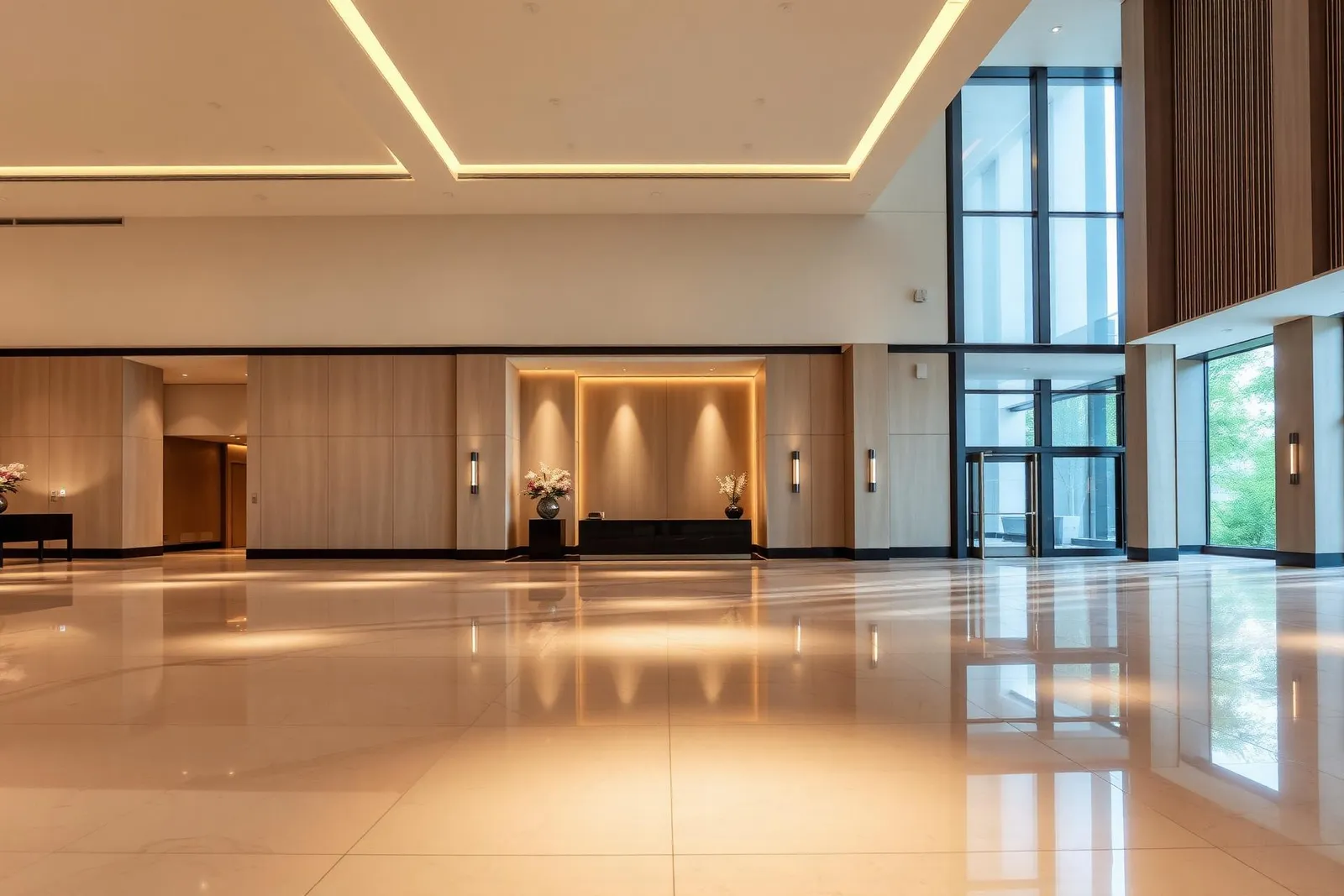 Commercial flooring installation