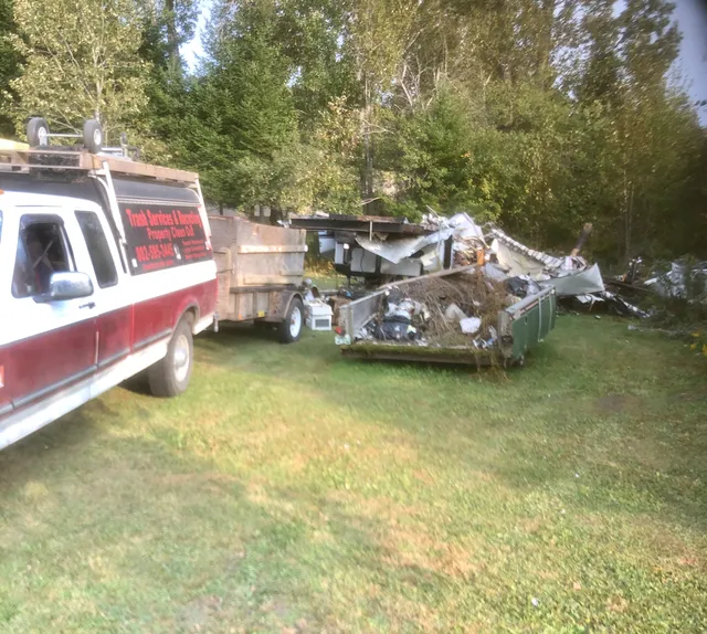Trash Services in Central Vermont work photo