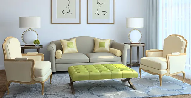 Green living Room