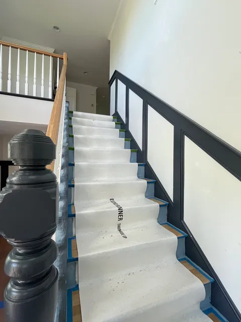 Staircase painting - Before
